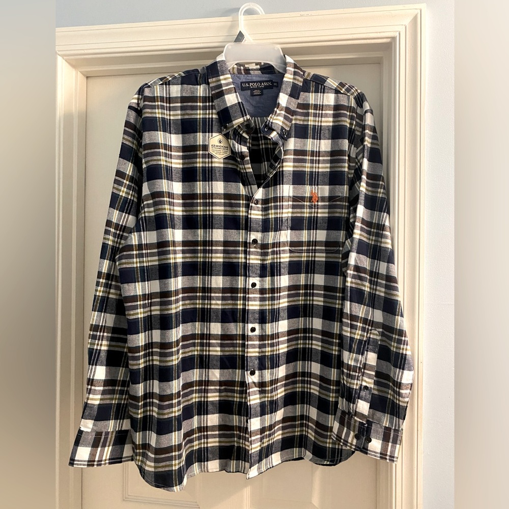 Mens Polo Button Up